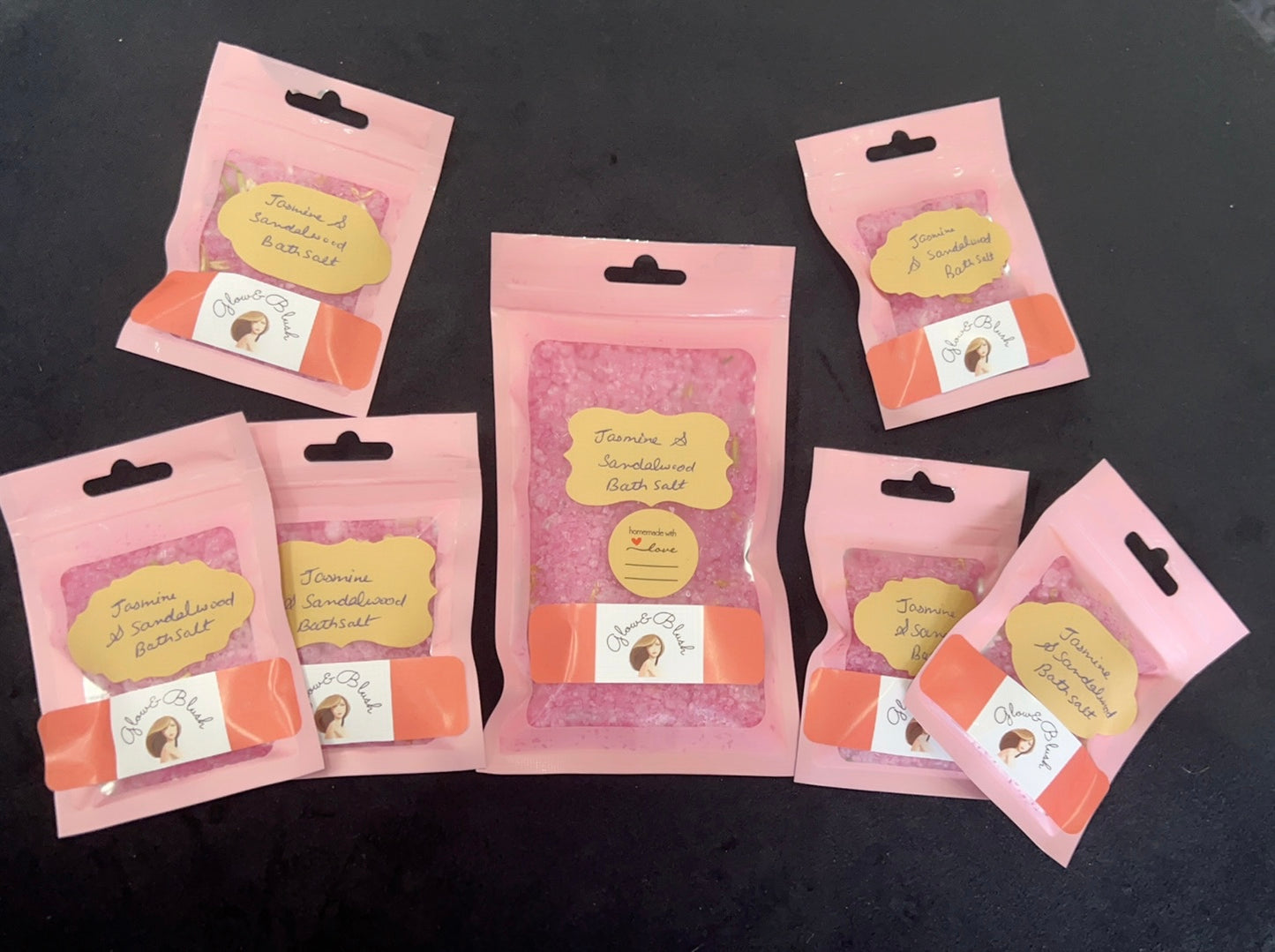 Jasmine and sandalwood bath salt