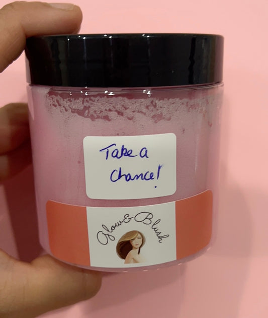 “Take a chance” sugar scrub